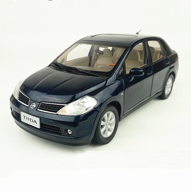1:18 Модель литья под давлением для Nissan Tiida Versa 2008 седан редкий сплав Игрушечная