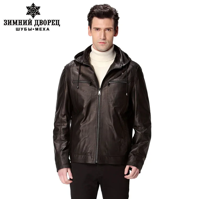 

hat black motorcycle man coat ,Genuine Leather,Sheepskin,Mandarin Collar,leather jacket,Leather jacket men,biker jacket