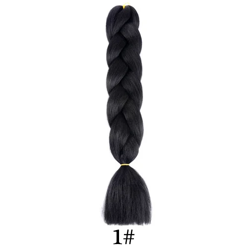 XCCOCO волосы синтетические волосы Джамбо косы для наращивания Омбре одна штука 100 г/упак. 24 дюйма - Цвет: P2/350
