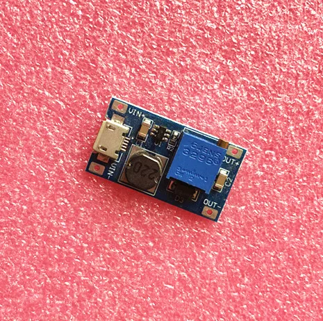 

1pcs DC-DC Adjustable Boost Module 2A Boost Plate Step Up Module with MICRO USB 2V-24V to 5V 9V 12V 28V MT3608