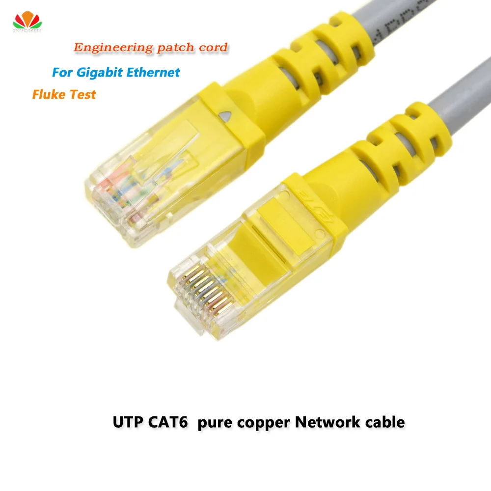 Кабель UTP CAT6 1 м 5 2 3 сетевой Соединительный шнур RJ45 медные провода LAN линия для Гигабитного Ethernet переключателя