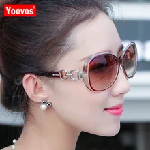 Yoovos 2019 Sunglasses Women Classic Gradient Oculos Brand Designer Oval Double Ring Sun Glasses Ladies Gafas De Sol Mujer UV400