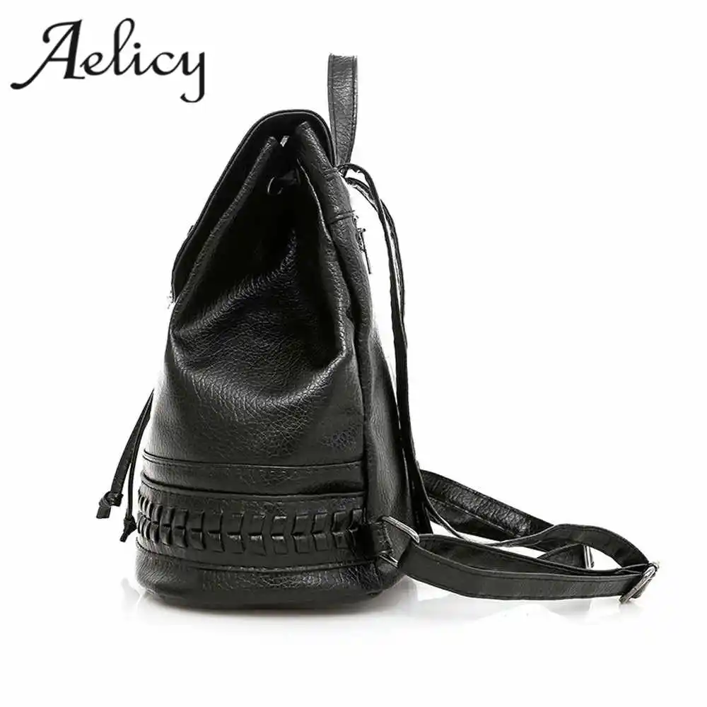 Aelicy новый высококачественный мягкий PU кожаный дорожный рюкзак корейский женский