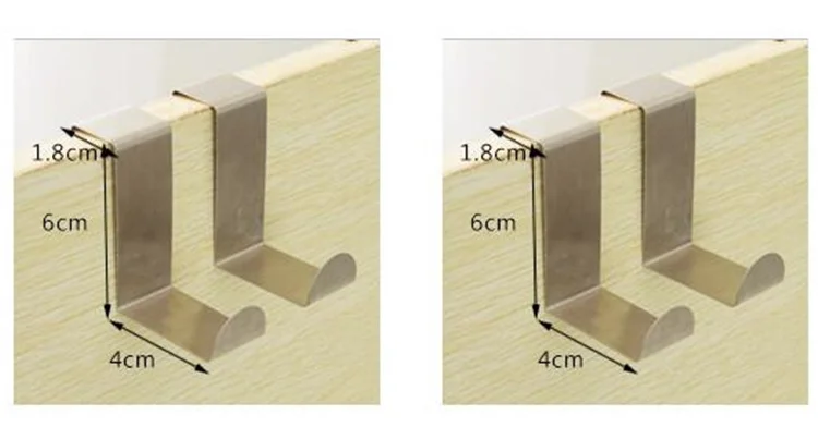 1 компл. Нержавеющая сталь дверь задняя z-образный крюк шкаф шляпа вешалка для одежды полотенце держатель над дверью крючок подвесное полотенце дверная стойка