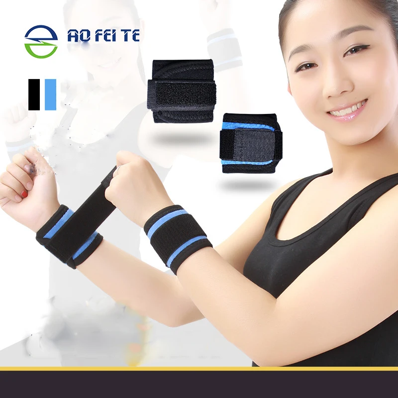2 pcsLot Health Care Tourmaline Self-Heating Wrist Brace Band Support Far Infrared Magnetic Therapy Pads Braces -1