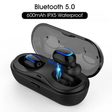 Слог HBQ-Q13S Bluetooth V5.0 TWS 5 часов наушники настоящие беспроводные стерео наушники Водонепроницаемые 60 мАч гарнитура емкость батареи