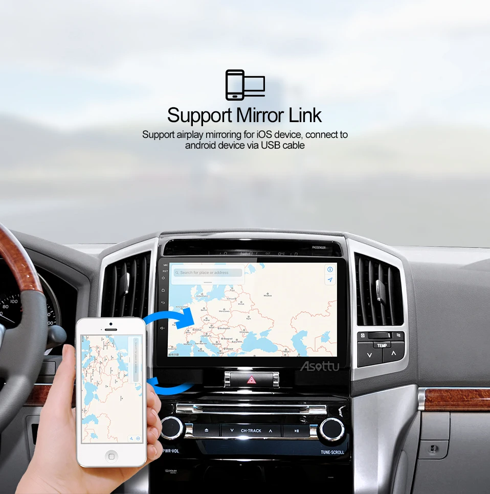 Cheap Asottu MKLZ1081 Android 8.1 Car DVD Player for toyota Land Cruiser Octa Core Car DVD GPS Navigation palyer Car Radio Multimedia 13