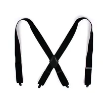 Европейская и американская мода 3,5 см Новые 4 зажима x кожаные подтяжки FY18102912