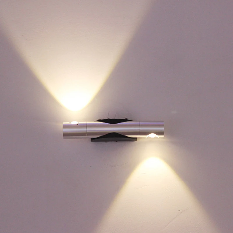 

6W LED Wall Light Sconce Decor Fixture light lamp with Scattering Light Metal Straight Stick Body Hall Porch Bulb Washer light