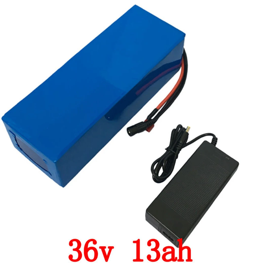 36V 13AH Lithium battery 36V 500W battery 36V 13AH electric bike battery with 15A BMS and 42V 2A