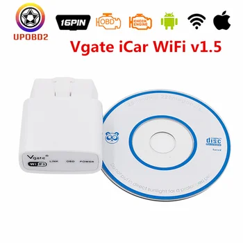 

Vgate Icar WiFi elm327 1.5 OBD2 Car Code Reader Vgate iCar Wifi ELM 327 Auto Diagnostic Scanner For Android/iOS/PC Vgate iCar