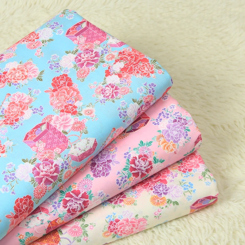 

Half yard import soft breeze printing fabric, pastrol wind, handmade DIY garment doll cloth CR-A3