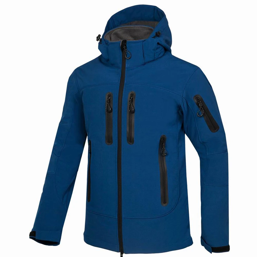 Mountainskin Men's Autumn Softshell Fleece Jacket Outdoor Sports Windbreaker Hiking Camping Trekking Climbing Brand Coats VA302
