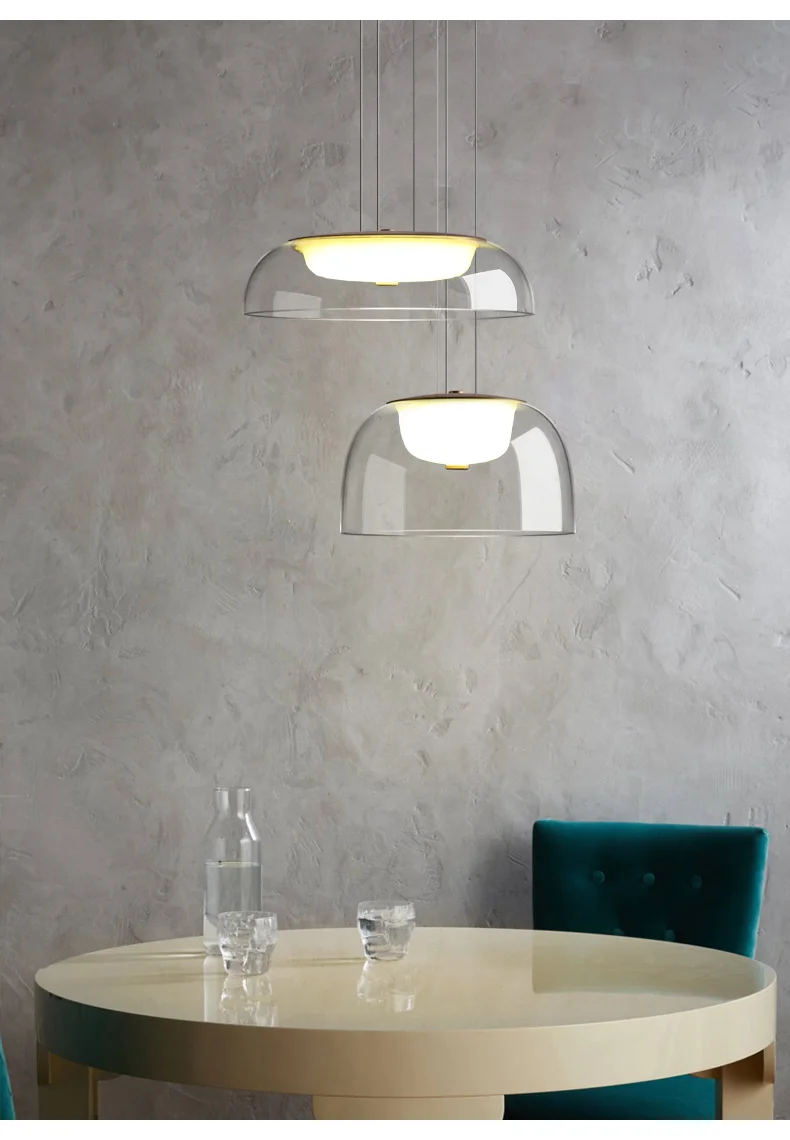 Post-Современный дизайнерский стеклянный подвесной светильник столовая гостиная кухня подвесной светильник простой Hanglamp Home декоративные