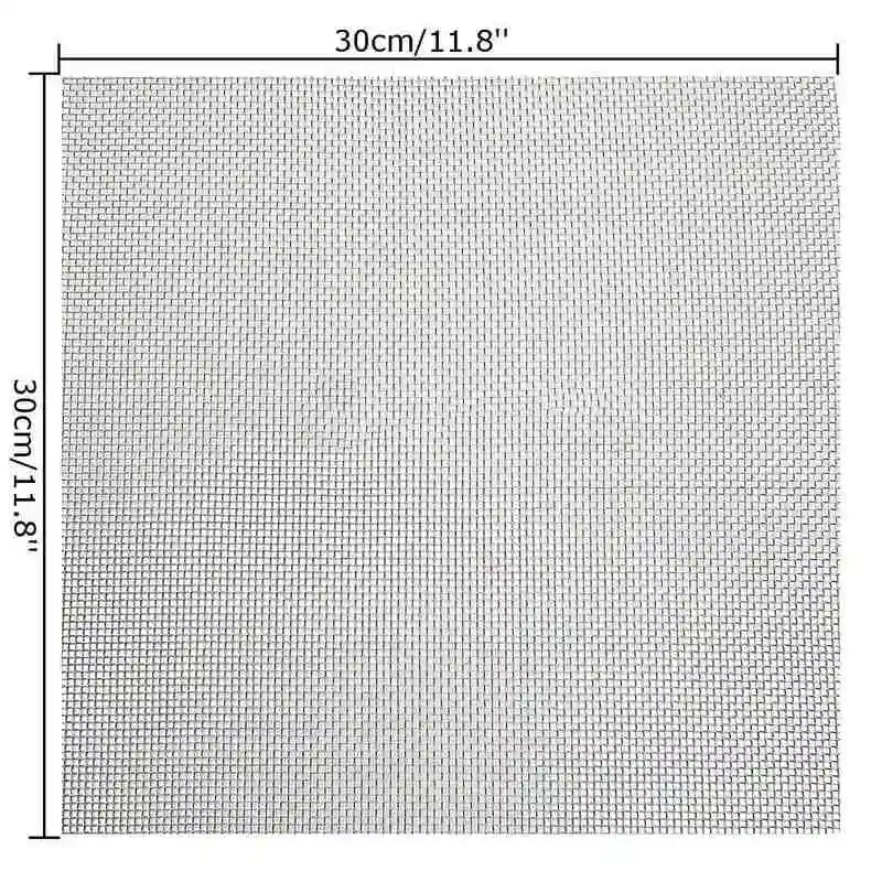 Mayitr Stainless Steel 10 Mesh Filtration Water Resistant Wire Cloth Screen Filter 30*30cm For Filtering Industrial Paint Water