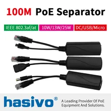 Стандартный IEEE802.3 af/at POE сепаратор модуль питания Poe 48 в PoE сепаратор 12 В 5 в Поддержка DC Micro USB выход