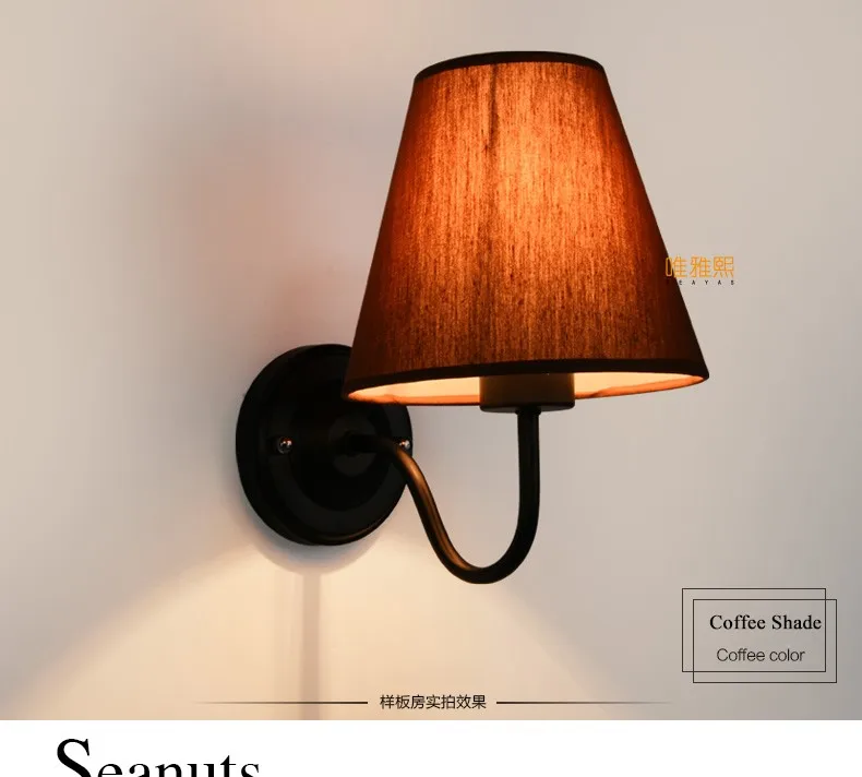 XC-6026 fabric lampshade wall lamp (11)_A
