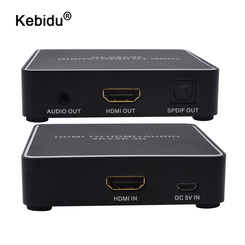 Kebidu HDMI в и оптический TOSLINK SPDIF + 3 5 мм стерео аудио экстрактор конвертер сплиттер
