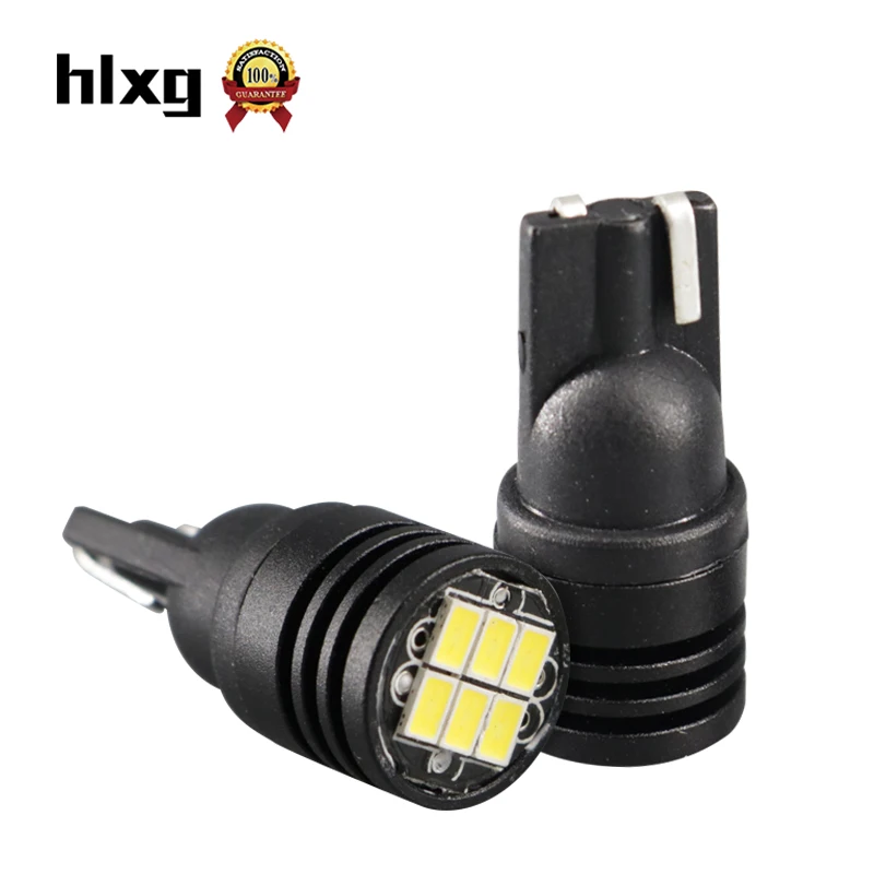 HLXG 2 шт. W5W T10 светодиодный CANBUS Светодиодные лампы 12V 168 194 2825 сигнал поворота, стоп-сигналы без ошибок боковые зеркала автомобиля парковка для чтения лампы резервного копирования
