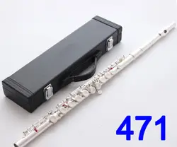 Япония профессиональная флейта 471 Посеребренная флейта инструмент промежуточных студент флейты 16 отверстия закрыть E кольцо для ключей
