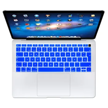 

Spanish Keybaord Cover EU Enter For Macbook 2018 New Air 13 Retina with touch ID A1932 Thinner Keyboard Sticker Protector Skin