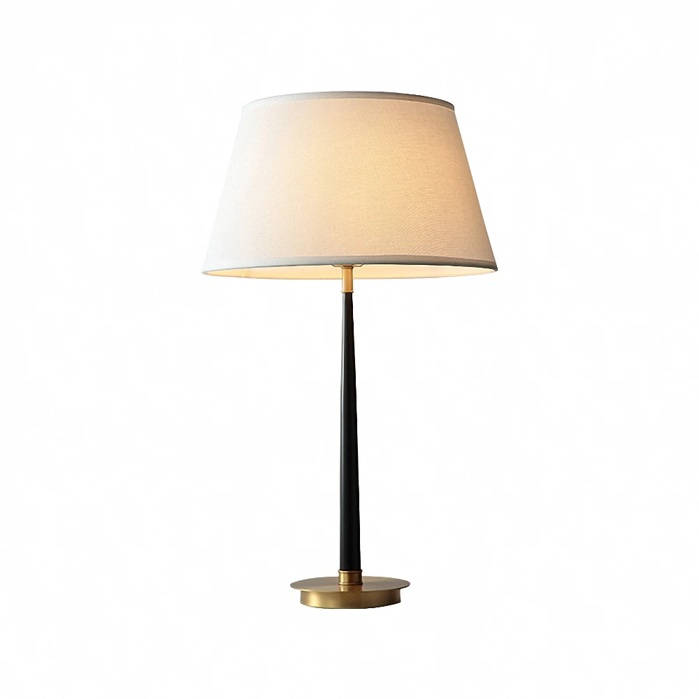 

Copper Desk Lamps Nordic style light fixtures Simple led lights for home E27 Bulb cloth table lamps for bedroom bedside lamp