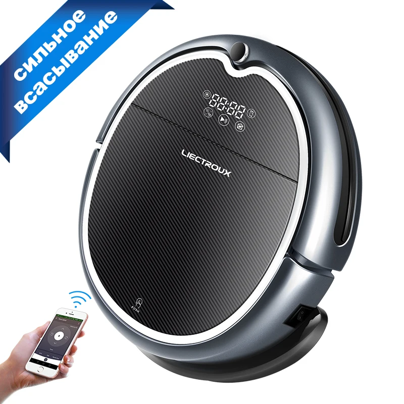 Робот пылесос LIECTROUX Q8000 с Wi Fi и Навигацией по карте 3 кПа|Пылесосы| |