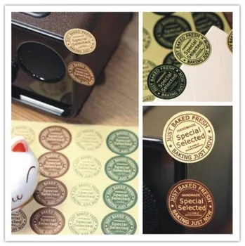 

50 sheets/1200 pcs Four seal / Retro round sealing decorative stickers / cures