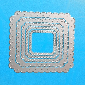 

YLCD125 Lace Square Metal Cutting Dies For Scrapbooking Stencils DIY Cards Album Decoration Embossing Folder Die Cutter Template