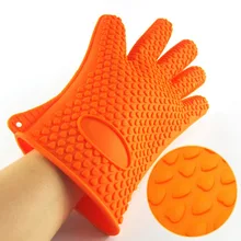 Silicone Gloves Barbecue Oven Glove Heat Resistant Thick Cooking BBQ Grill Glove Oven Mitt Baking Glove Kitchen Supplies