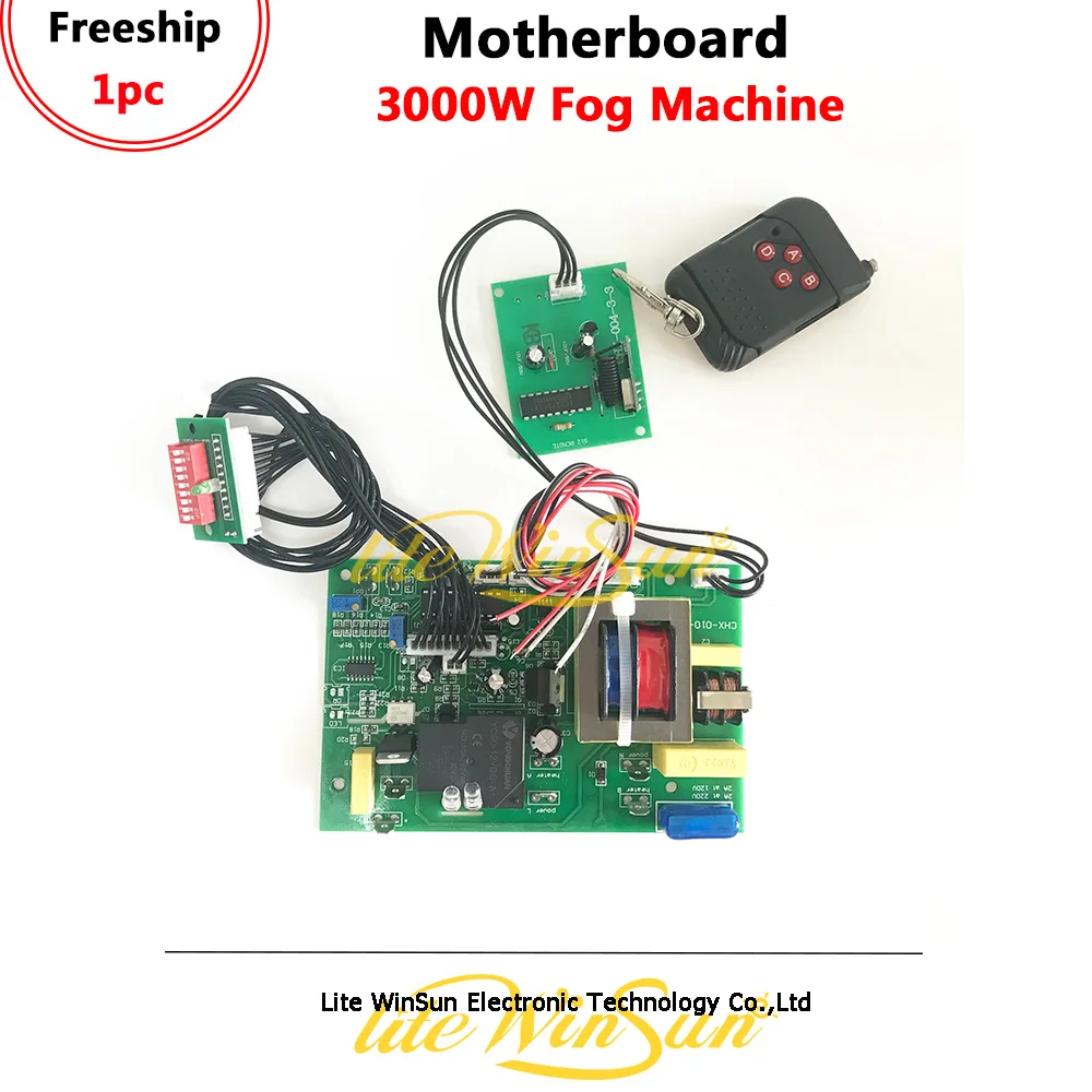 

Litewinsune Freeship Motherboard for 3000W Fog Machine Remote Console Mainboard with DMX512 Control