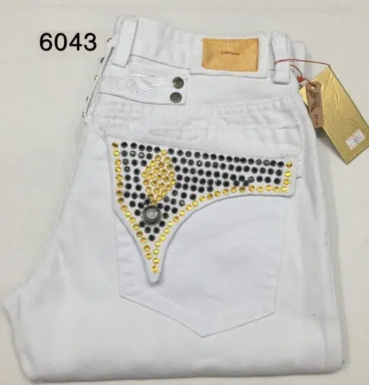 robin jeans with crystals