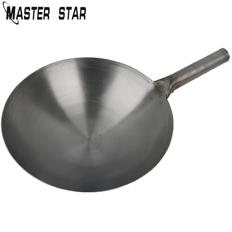 

Master Star 32/34/36CM Chinese Traditional Vintage Cast Iron Wok Gas Cooker Non-coating Manual Forging Wok