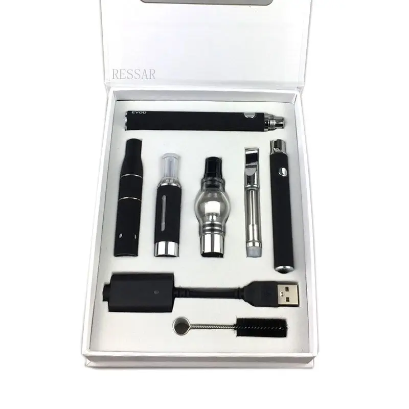 4 in 1 Vaporizer Kit Multi Atomizer MT3 Glass Cartridge Ceramic Coils Wax Dry Herb Thick Cbd Oil E Liquid Preheating Battery 4 in 1 Vaporizer Kit Multi Atomizer MT3 Glass Cartridge Ceramic Coils Wax Dry Herb Thick Cbd Oil E Liquid Preheating Battery