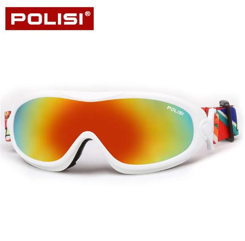 POLISI invierno Anti-Fog Ski Esqui gafas hombres mujeres Snowboard gafas protectoras motocicleta UV400 Snowmobile Skate gafas de nieve