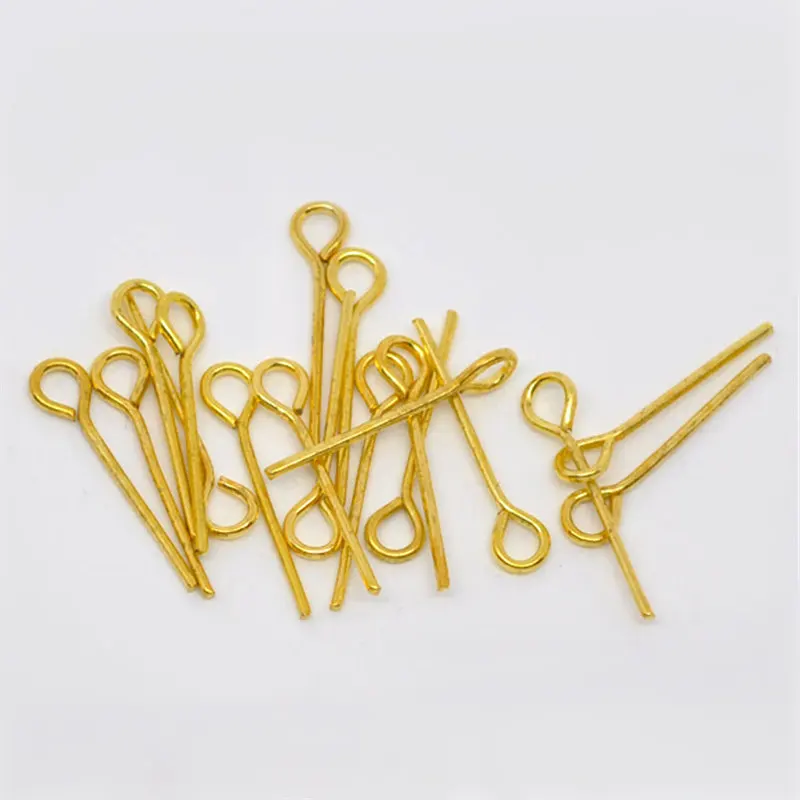 

DoreenBeads 700PCs Gold color Eye Pins 2.2x0.7mm(21 gauge) (B01657), yiwu