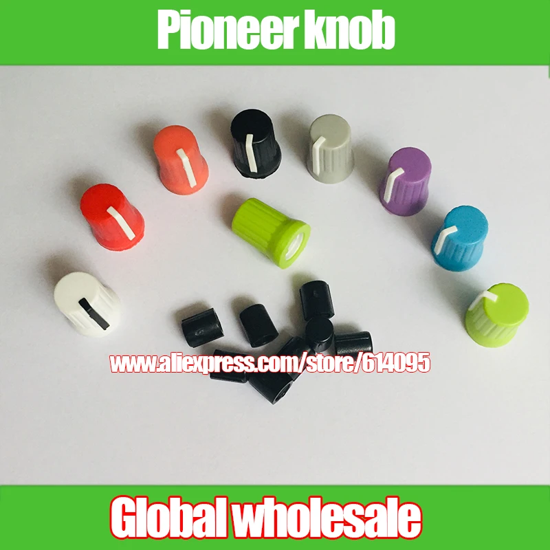 

16pcs mixer console mixing console DJ disc equalizer controller volume volume amplifier Half shaft potentiometer knob cap