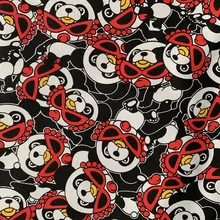 90*143 см истерическая мини панда истеримини хлопок холст ткань напечатаны DIY ручной работы детская Лоскутная обувь занавес подушка