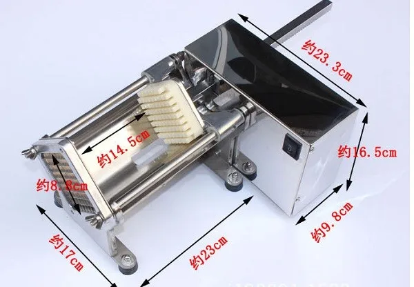 Дизайн высокое качество Коммерческая электрическая фри резак, нож для картофельных чипсов слайсер, устройство резки овощей и фруктов машина