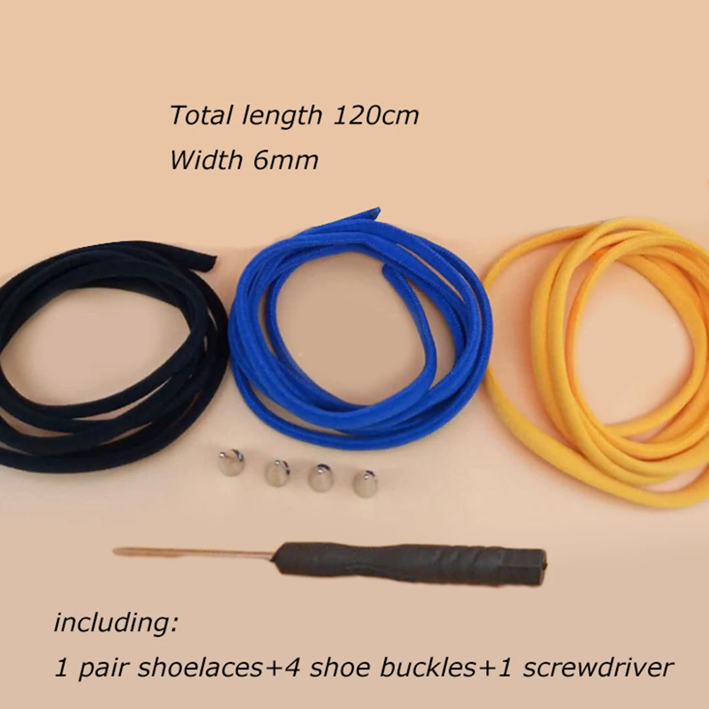 New Style Lazy Shoelace Semi-circular Flat Free From Tied Elastic Men Women Sports Lazy Shoelaces Wild Elastic Nylon Candy Color