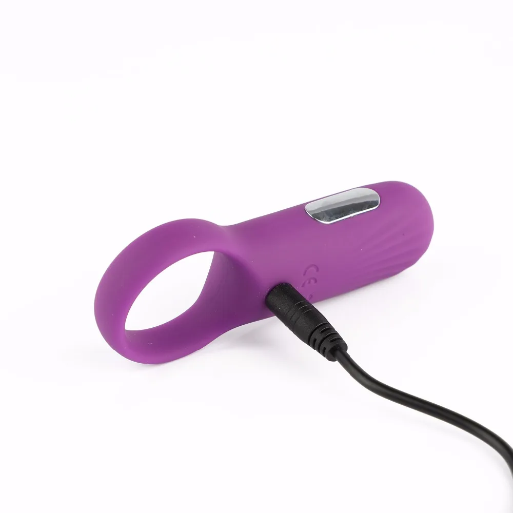 10 скоростей USB перезаряжаемое мужское кольцо вибратор на пенис для мужчин