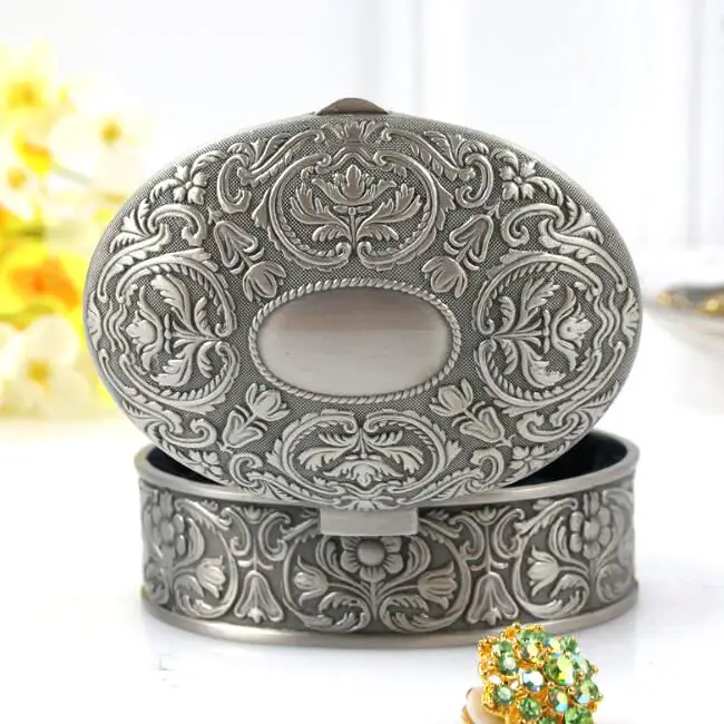 【ネット限定】 Size Case RetroTrinket Box Jewelry Vintage 8.8x7x3.9cm S その他