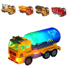 Электрическая игрушка «пожарная машина» инженерное транспортное средство с потрясающими 4D огнями движется вокруг и меняет направления на контакт отличная Подарочная игрушка