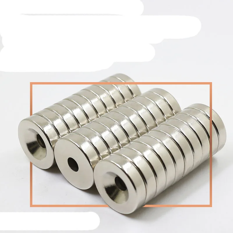 

4pcs/lot Dia 20x5mm hole 5mm Ring Round Neodymium Magnets With Hole 5mm NEW 20*5MM Rare Earth N35