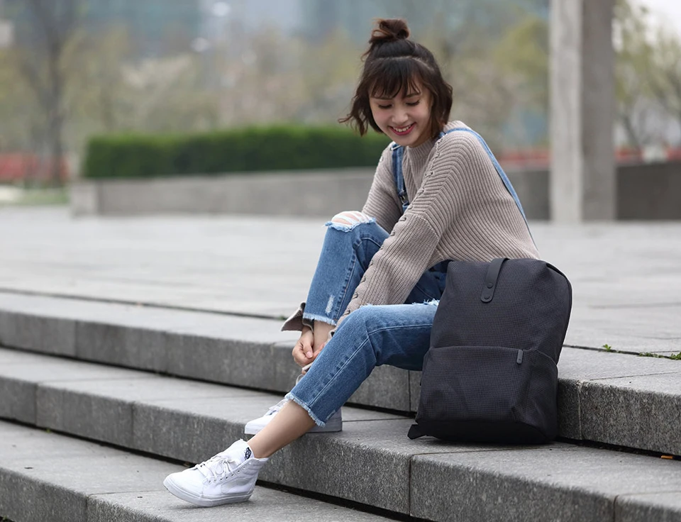 20L Xiaomi Casual Backpack Men Solid Polyester Girls Backpacks Travel Bag Universal Bags College Style 15.6 inch Laptop Bag (8)