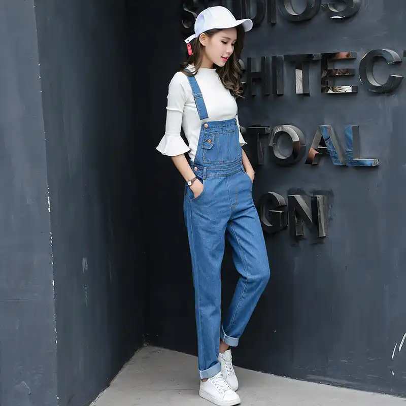 ladies loose dungarees