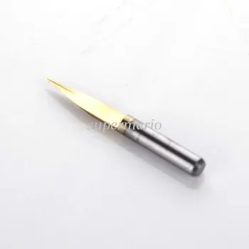

1x Titanium Coated Carbide PCB Engraving CNC Bit Router Tool 15 Degree 0.2mm Tip
