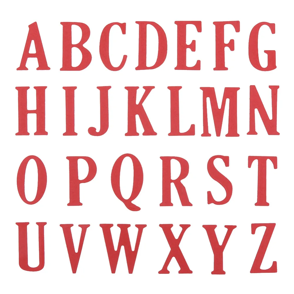 26pcs/lot 5CM Large Big Alphabet Letters Metal Cutting Dies for DIY Scrapbooking Photo Album Embossing Paper Cards Decor Crafts