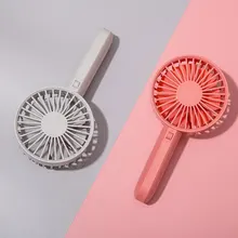 Xiaomi Mijia портативный мини-вентилятор с базой встроенный аккумулятор 2000 мАч 3 скорости ветра вентилятор воздушного охлаждения