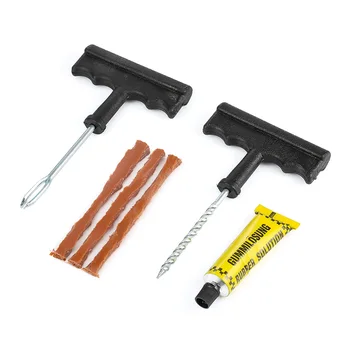 

1 Set Car Tire Repair Tool Tire Repair Kit Studding Tool Set Auto Bike Tubeless Tire Tyre Puncture Plug Garage Car Accessories